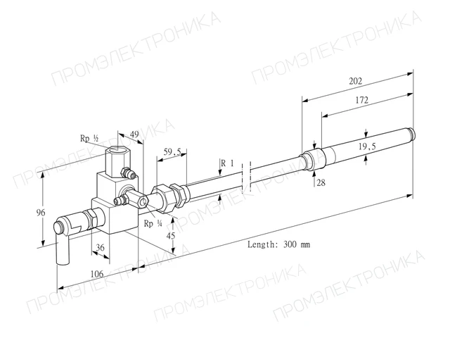 Kromschroder ZMIC 28B300R — запальная горелка — 84199200