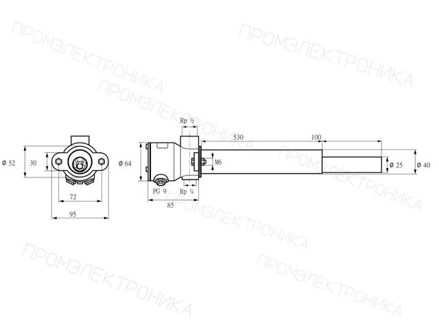 Kromschroder ZKIHB 530/100R — запальная горелка — 84217050