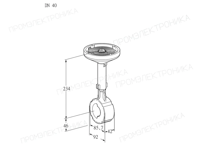 Kromschroder BVHM 40W01A — дисковая поворотная заслонка — 88300176