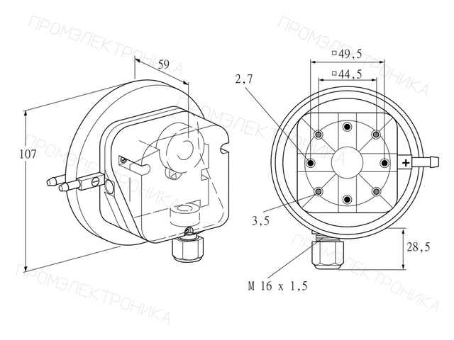 Kromschroder DL 3KG-4 — реле давления — 84444614