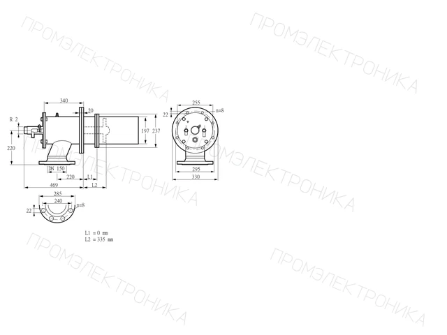 Kromschroder ZIC 200RM-0/335-(22)D — промышленная газовая горелка — 84277521
