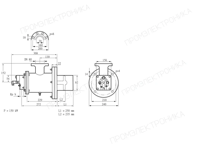 Kromschroder BIOW 80KB-250/235-(8)G — промышленная газовая горелка — 84199367