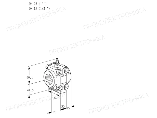 Kromschroder VMV 125/15R05M — регулятор расхода газа — 88027254