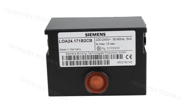 Автомат горения SIEMENS LOA24.171B2CB — OEM Weishaupt 24000450