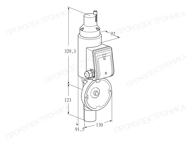 Kromschroder MB 7LK3 — дисковая поворотная заслонка — 74923050