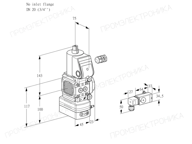 Kromschroder VAV 1-/20R/NWAK — регулятор соотношения газ/воздух — 88027234