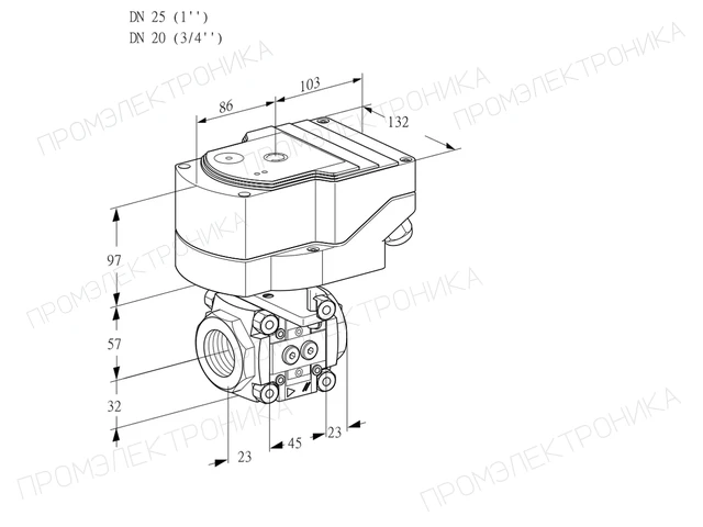 Kromschroder IFC 125/20R05-15PPPP/20-30W3T — линейный регулятор расхода — 88303371