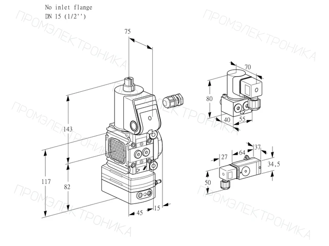 Kromschroder VAD 1-/15R/NW-25B — регулятор давления газа — 88001577