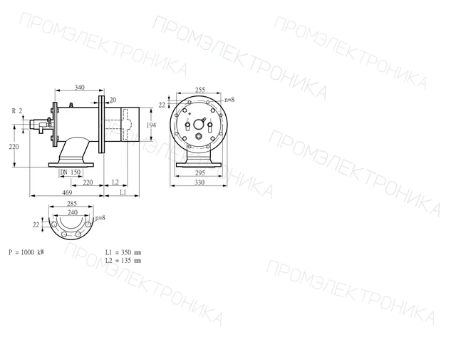 Kromschroder ZIO 200RM-350/135-(22)DB — промышленная газовая горелка — 84099677