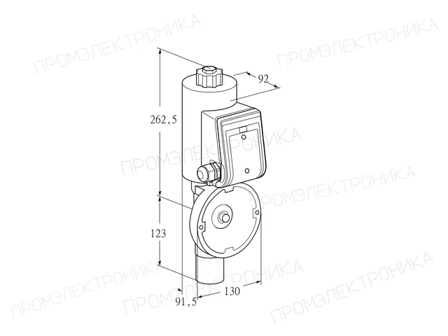 Kromschroder MB 7NK3 — дисковая поворотная заслонка — 74923038