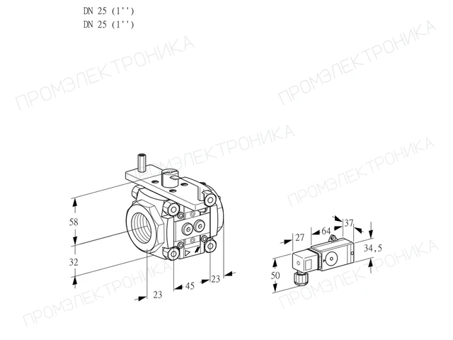 Kromschroder VFC 125/25R05-083-PP — линейный регулятор расхода — 88303071