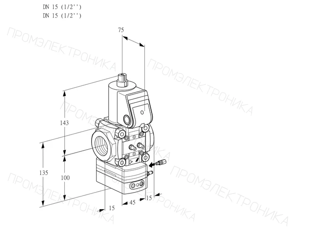 Kromschroder VAH 115R/NWBE — регулятор расхода газа — 88034298