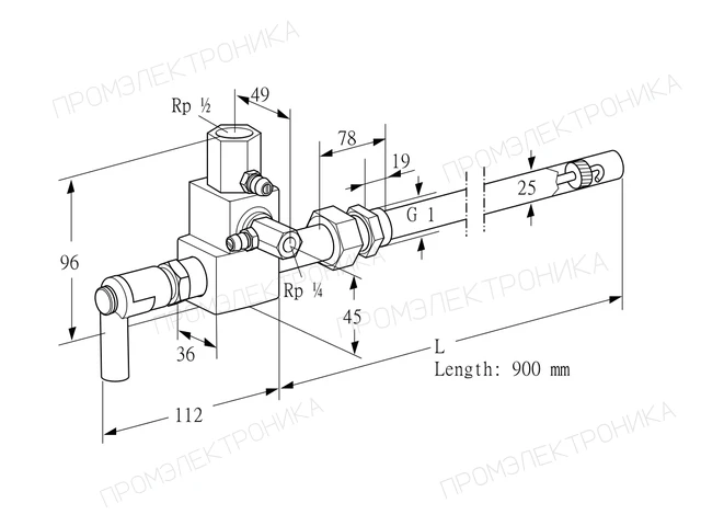 Kromschroder ZMI 25G900R — запальная горелка — 84234096