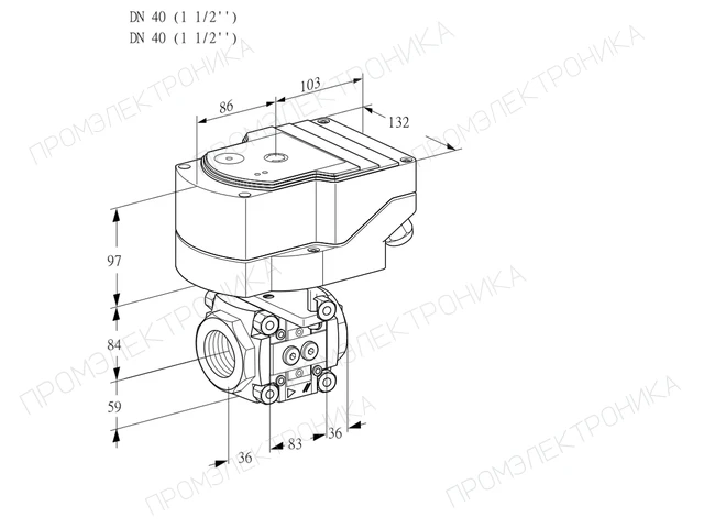 Kromschroder IFC 340/40R05-25PPMM/20-30W3E — линейный регулятор расхода — 88303682