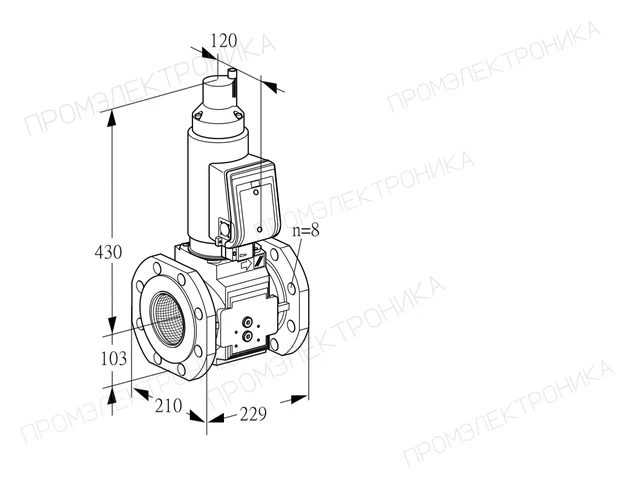 Kromschroder VAS 8T100A05LWSRB/PP/PP — электромагнитный газовый клапан — 88203853