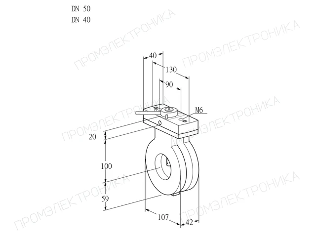 Kromschroder BVA 50/40Z05H — дисковая поворотная заслонка — 88300503