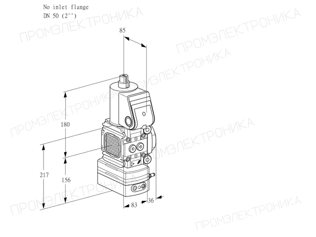 Kromschroder VAH 3T-/50N/NQAA — регулятор расхода газа — 88024399