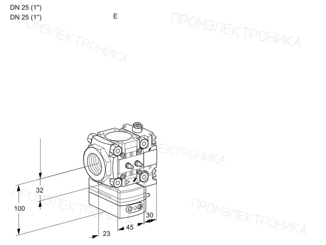 Kromschroder VRH 1E25R/25R05HEVR/MM/PP — регулятор расхода газа — 88105943