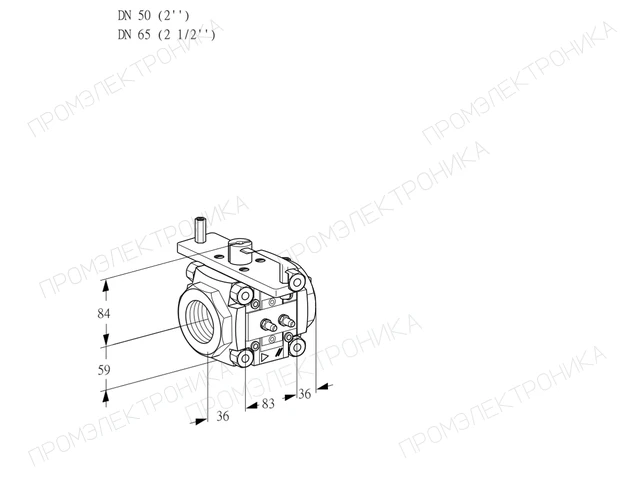 Kromschroder VFC 350/65R05-40MMPP — линейный регулятор расхода — 88303391