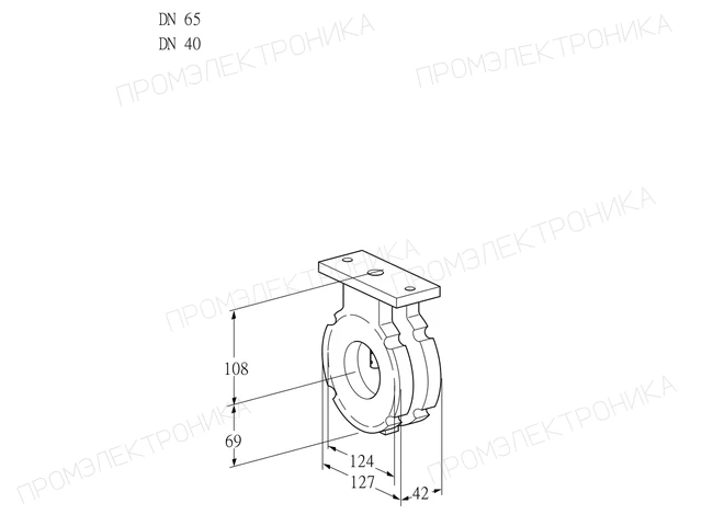 Kromschroder BVG 65/40W05 — дисковая поворотная заслонка — 88300153