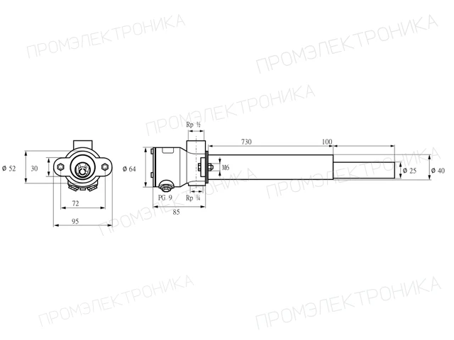 Kromschroder ZKIHB 730/100R — запальная горелка — 84217070