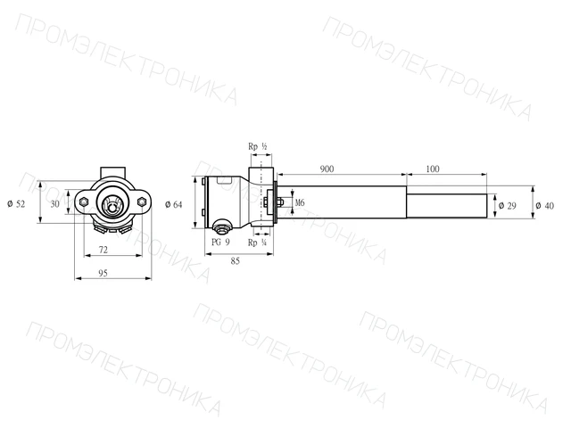Kromschroder ZKIH 900/100R — запальная горелка — 84214090