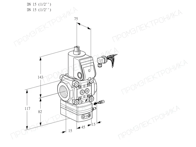 Kromschroder VAG 115R/NWBE — регулятор соотношения газ/воздух — 88032390