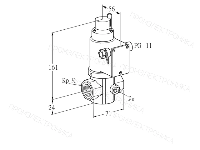 Kromschroder VG 15R02LK31DM — электромагнитный газовый клапан — 85205145