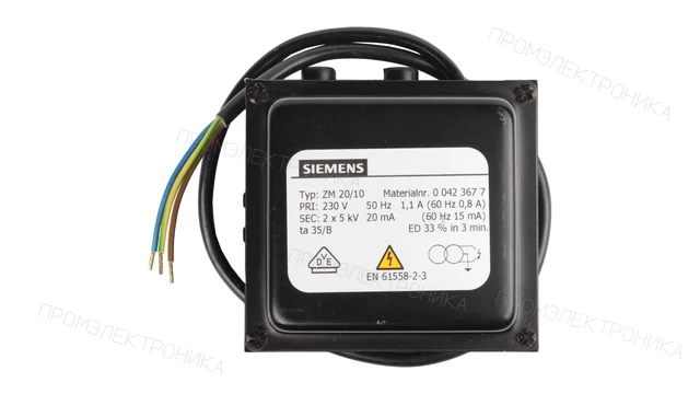 Трансформатор розжига Siemens ZM 20/10 00423677