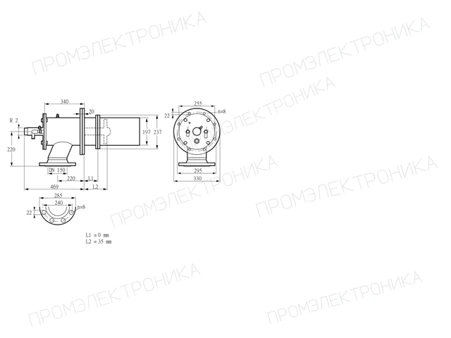 Kromschroder ZIC 200HB-0/35-(21)D — промышленная газовая горелка — 84277610