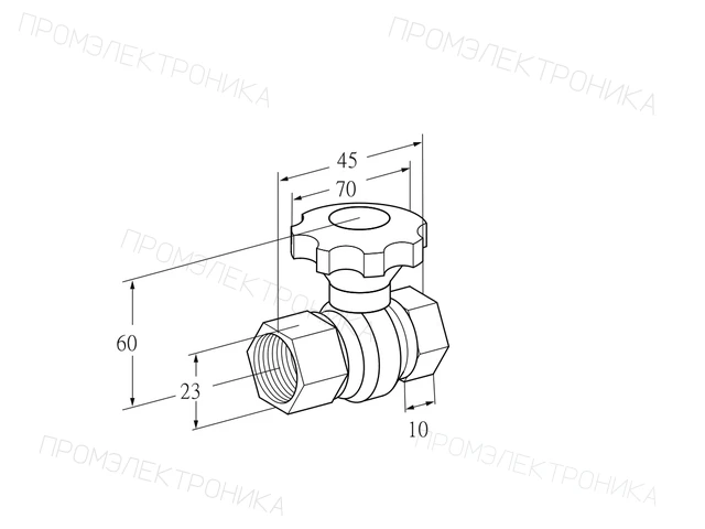 Kromschroder GEHV 10 — регулировочный кран — 03152259