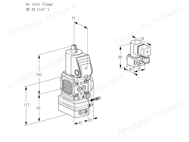 Kromschroder VAG 1-/20R/NWAE — регулятор соотношения газ/воздух — 88001520