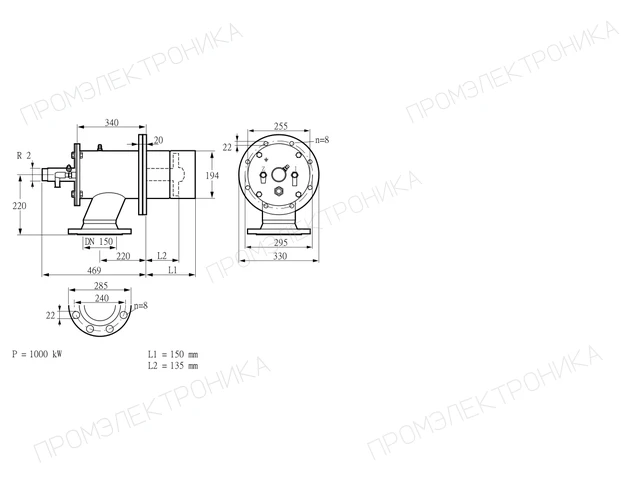 Kromschroder ZIO 200RMZ-150/135-(32)D — промышленная газовая горелка — 84199313