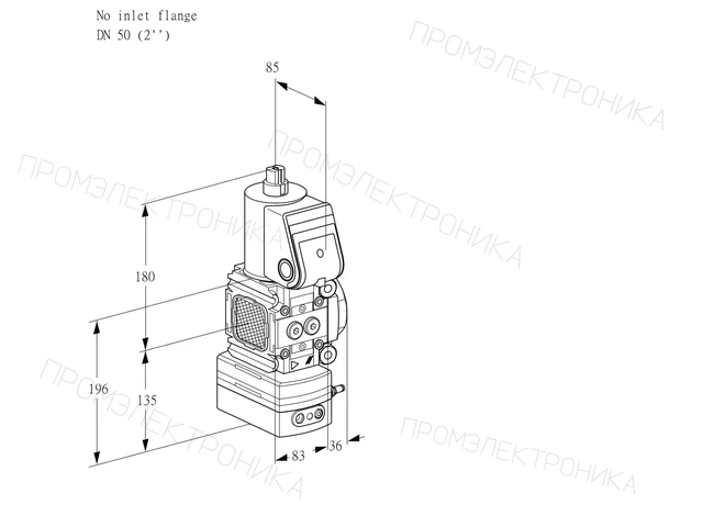 Kromschroder VAG 3T-/50N/NQAA — регулятор соотношения газ/воздух — 88004490