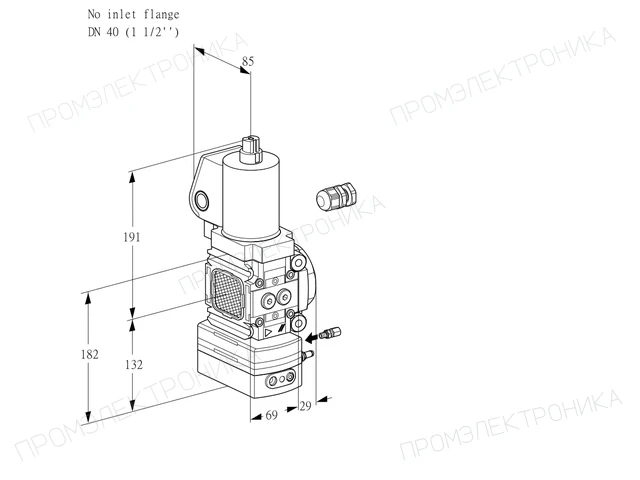 Kromschroder VAH 2-/40R/NWSLAE — регулятор расхода газа — 88034328