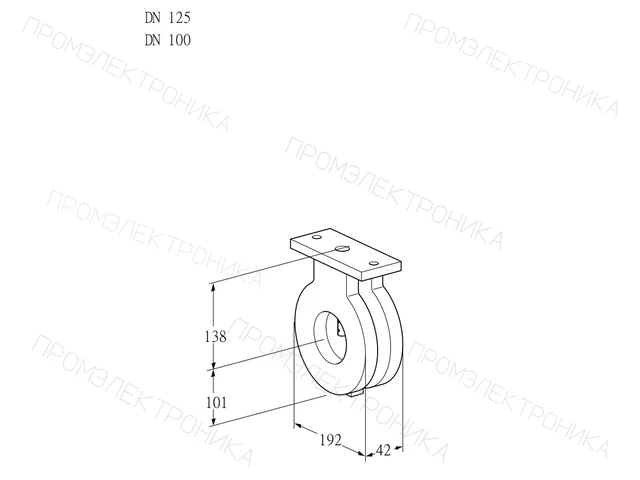 Kromschroder BVA 125/100Z05 — дисковая поворотная заслонка — 88300111