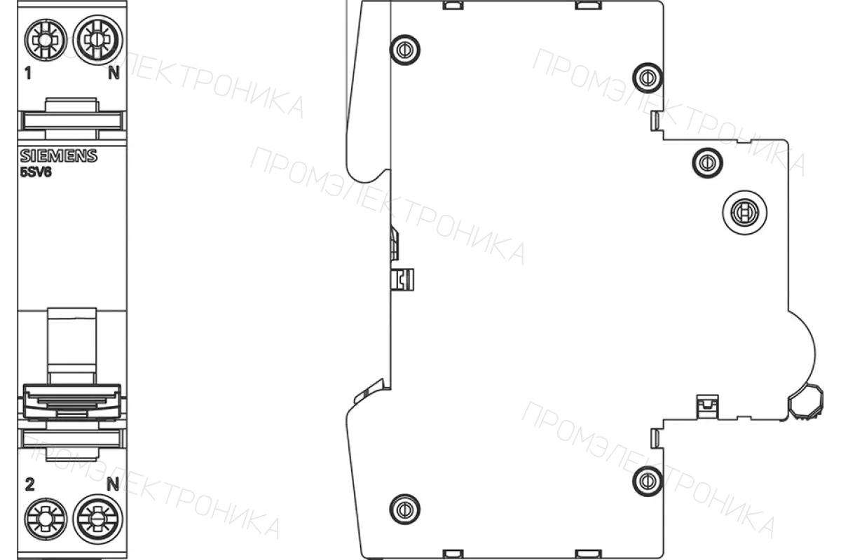 Siemens 5SV6016-7KK06 — Комбинация УОДП-Авт