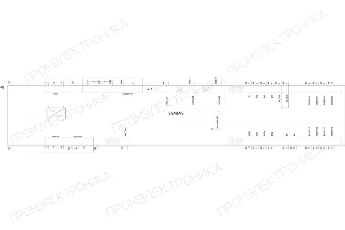 Siemens 6SL3210-5FE11-5UF0 — компонент приводной техники
