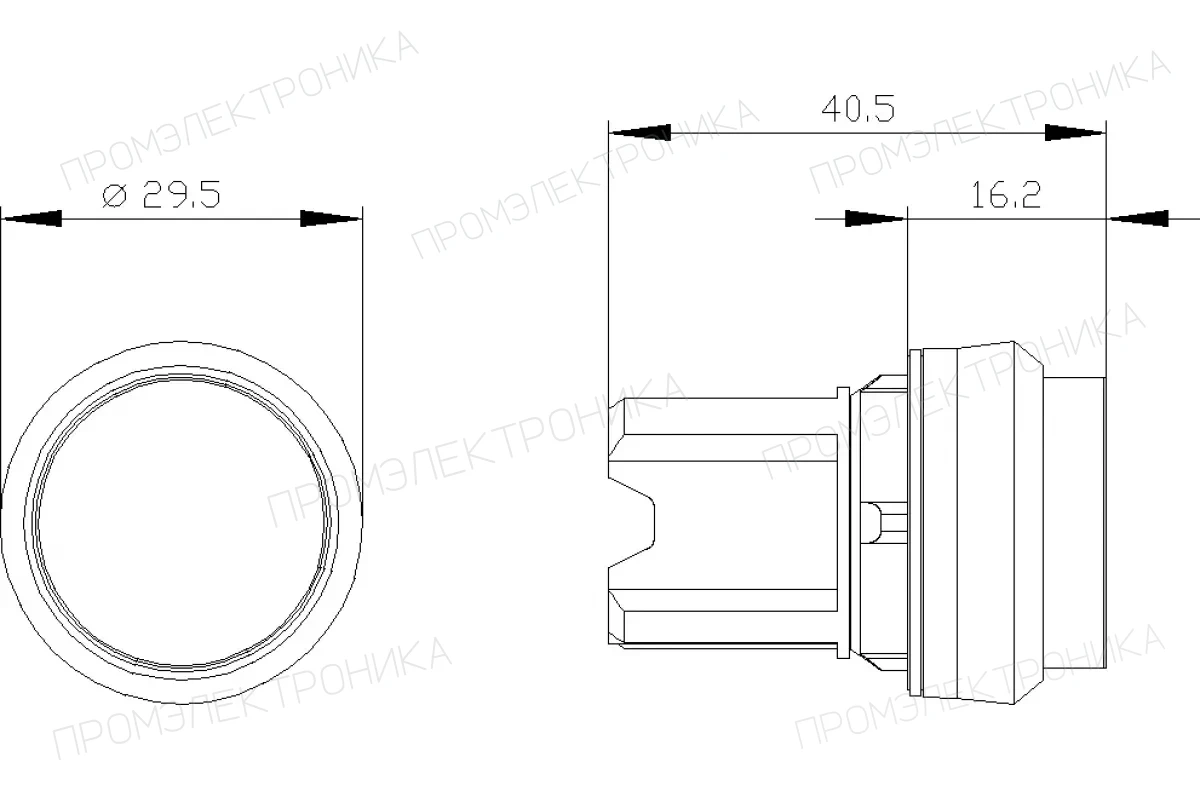 Siemens 3SU1030-0BB20-0AA0 — Актуатор кнопки