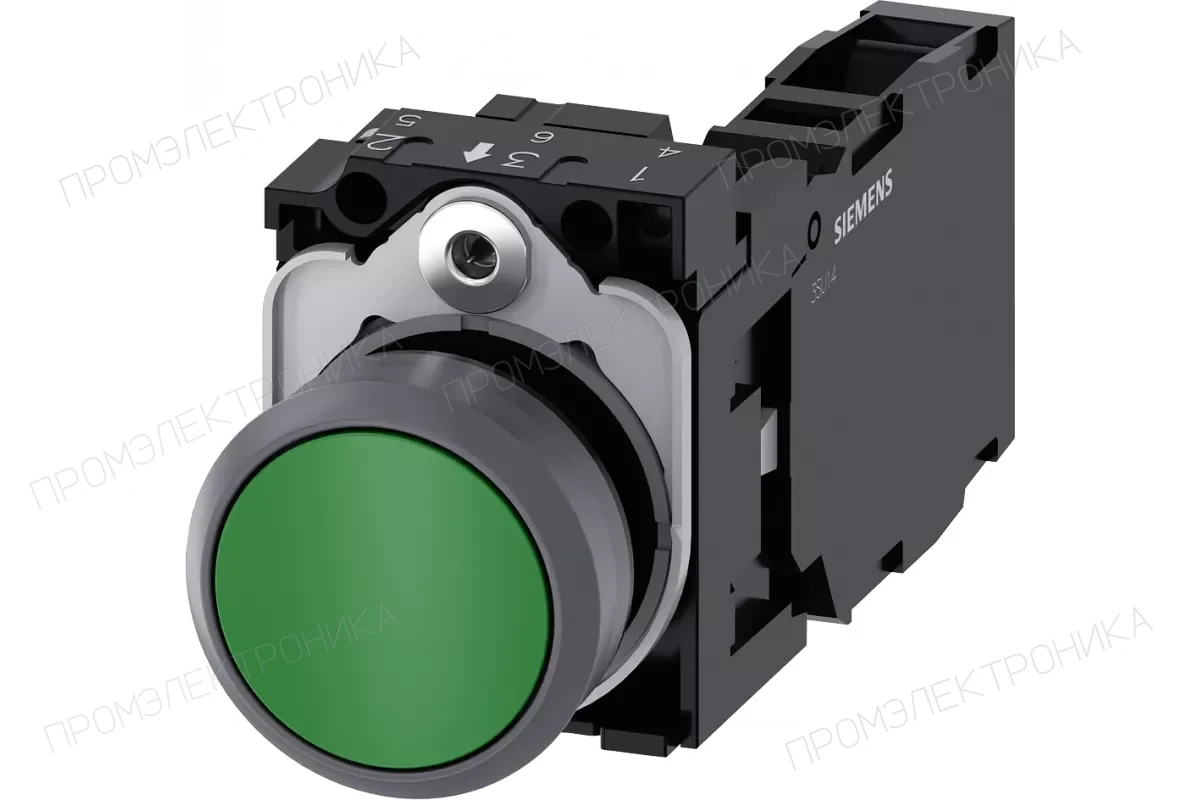 Siemens 3SU1130-0AB40-1FA0 — Кнопка