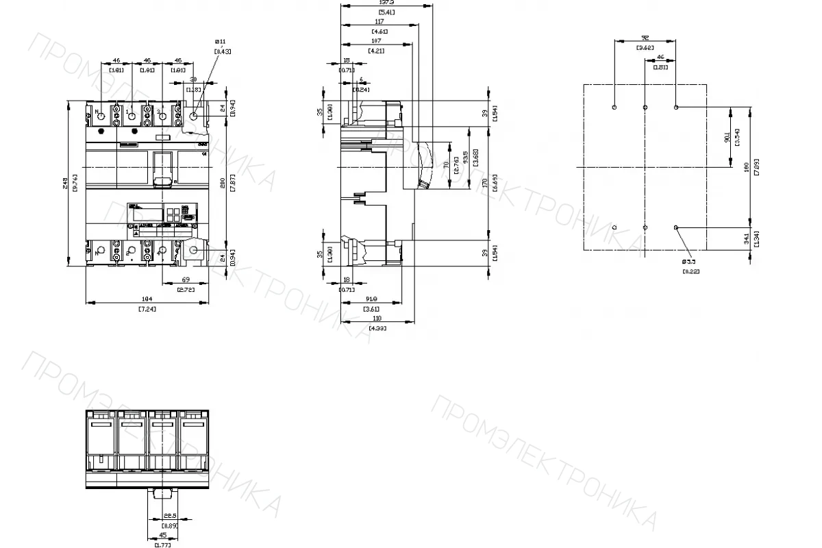 Siemens 3VA6325-5KL41-0AA0 — Автоматический выключатель