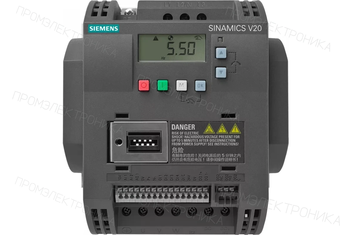 Siemens 6SL3210-5BE21-1UV1 — компонент приводной техники