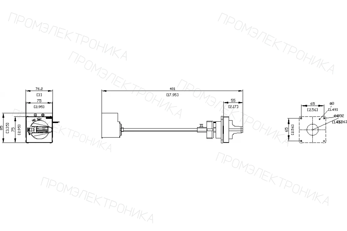 Siemens 3VA9137-0FK35 — Дверных поворотных приводов для аварийного отключения nema