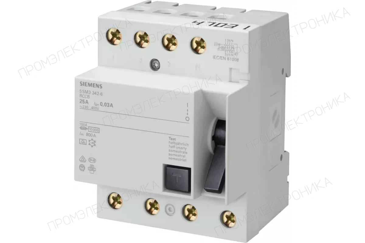 Siemens 5SM3345-0 — УЗО - устройства защитного отключения