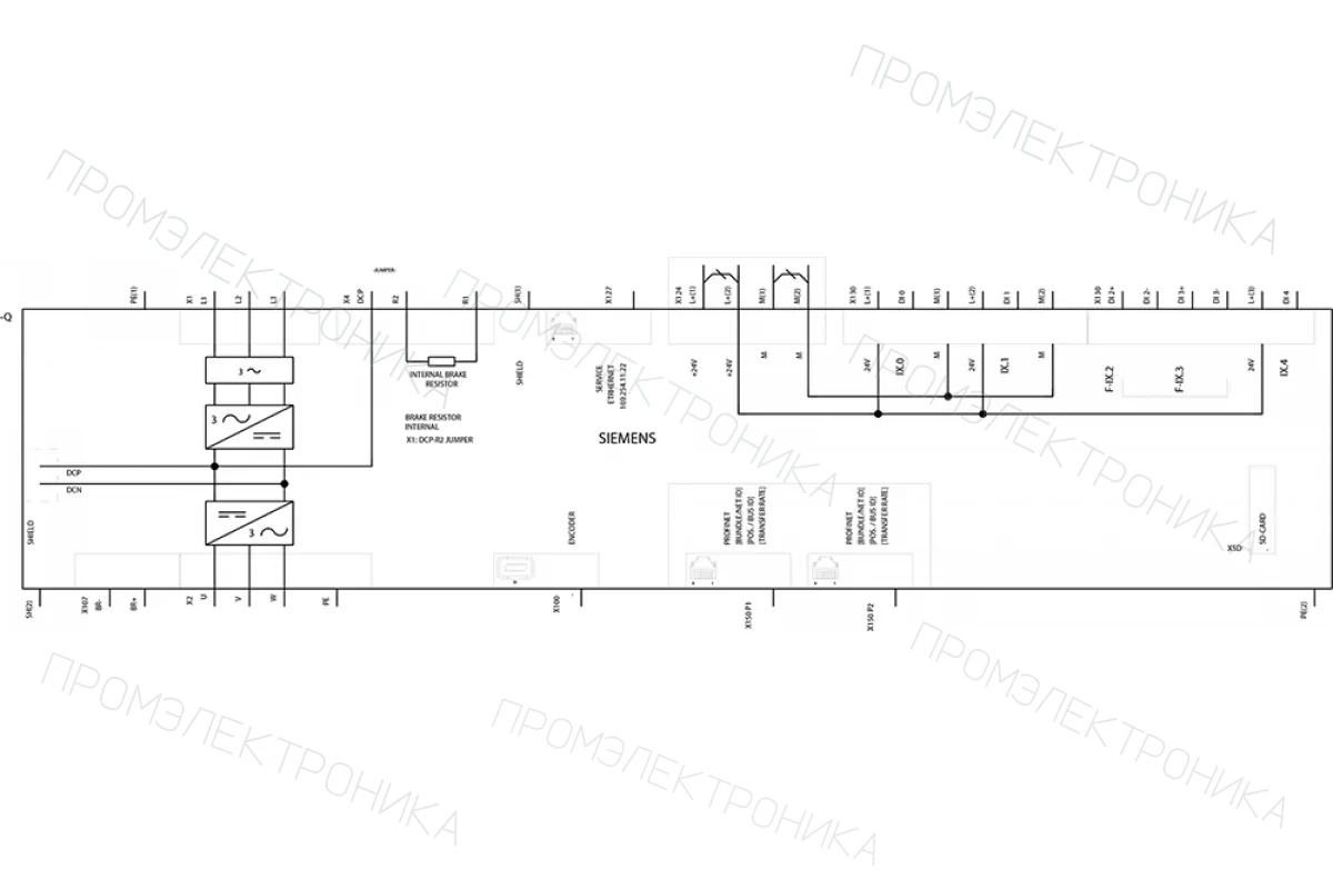 Siemens 6SL3210-5HE11-5UF0 — Sinamics s210 входное напряжение
