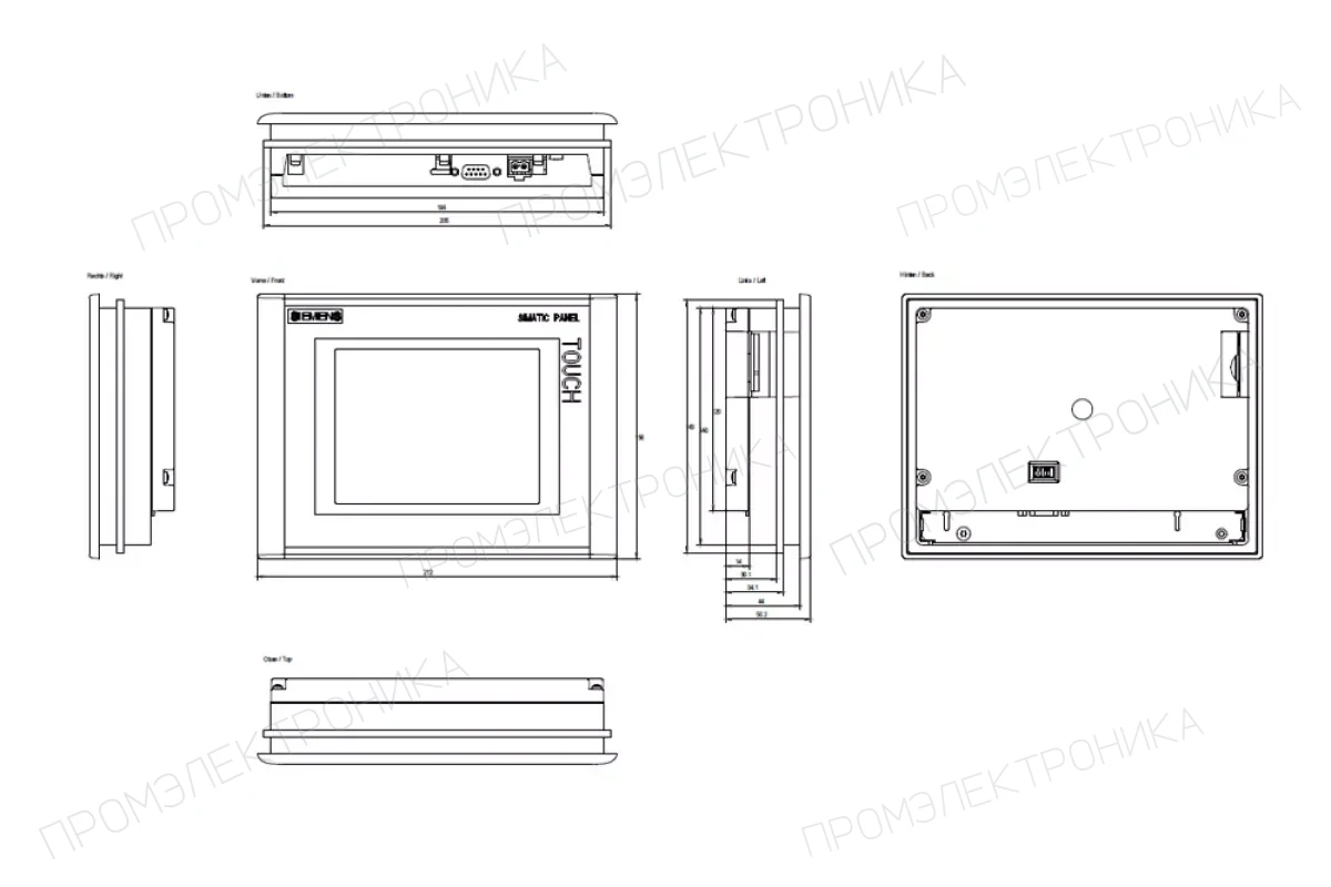 Siemens 6AV6640-0CA11-0AX1 — промышленный компонент