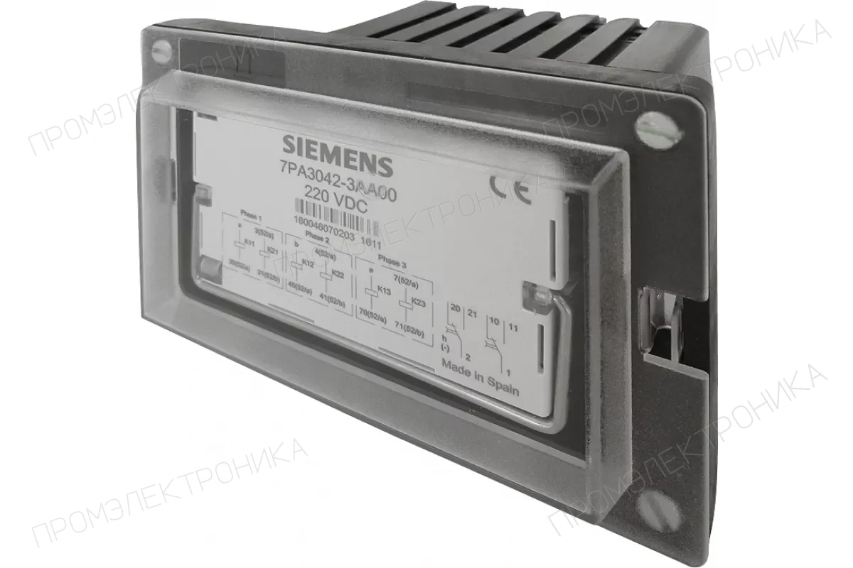Siemens 7PA3082-1AA00-0 — 7PA30 - 1-фазное реле контроля цепи отключения