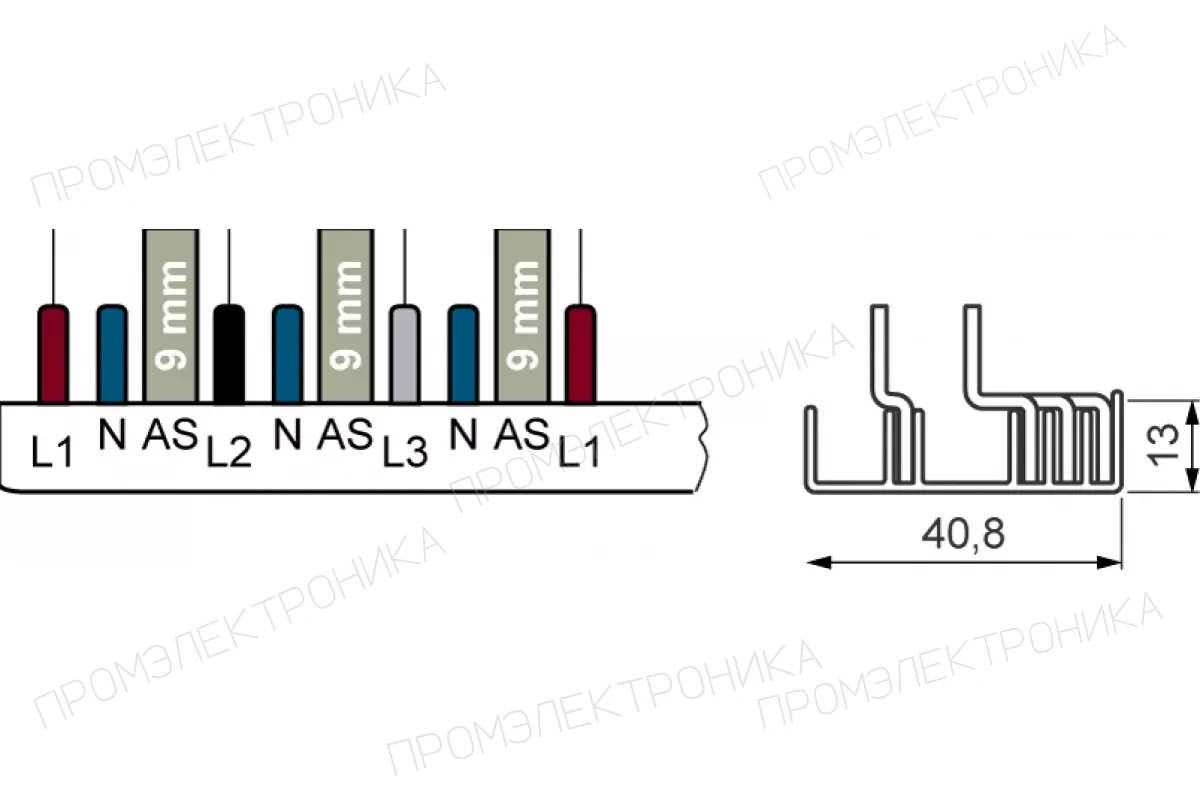 Siemens 5ST3764-1 — Сборные шины 5ST для модульных устройств