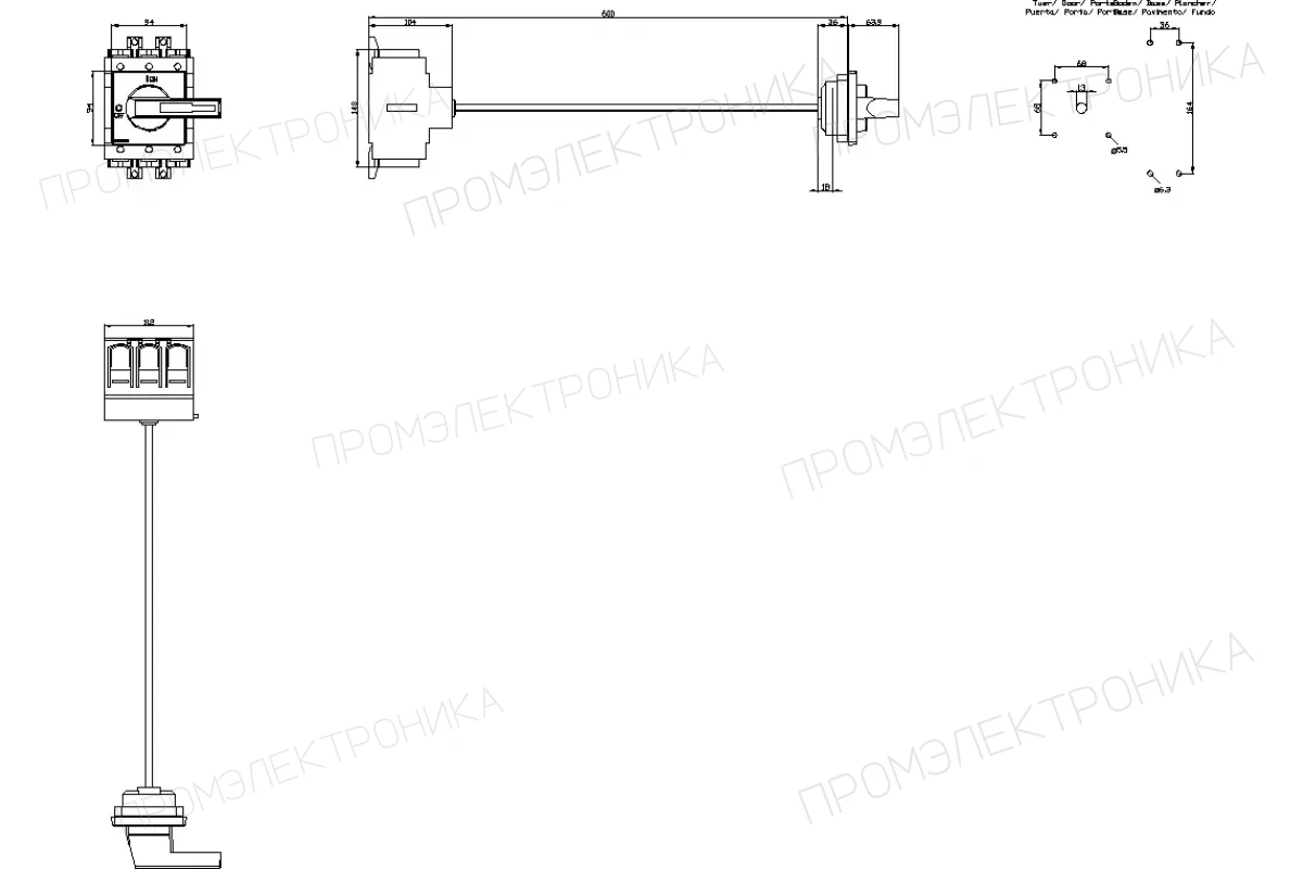 Siemens 3LD2318-0TK11 — Главный контрольный выключатель