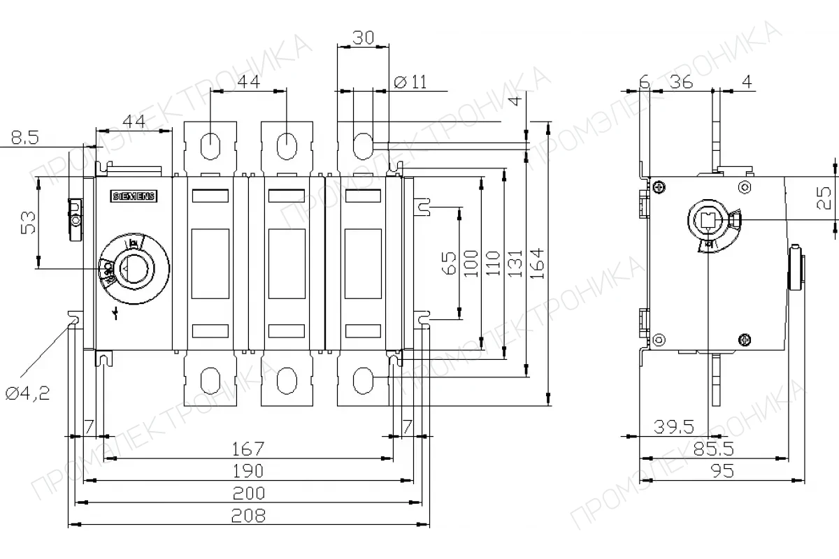 Siemens 3KD4434-0PE10-0 — Базовые блоки